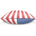 thumbnail image 2 of GZHJMY Soft Smooth Skin-Friendly Throw Pillow Cover Without Pillow Case20 x20 Shrink-Resistant Breathable Hidden Zipper Opening, Sofa Bed Office Farmhouse Room Easy to Disassemble|American Flag, 2 of 7