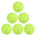 thumbnail image 1 of 40 agujeros pelotas de pickleball al aire libre USA Pickleball para amateurs, paquete de 6 en verde neón, 1 of 6