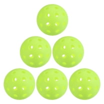 40 Holes Outdoor Pickleball Balls USA Pickleball Pickleball Ball for Amateurs, Neon Green 6 Pack