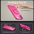 thumbnail image 2 of KOMI Étui Anneau Magnétique pour iPhone 16 Plus, Compatible avec MagSafe avec Support Anneau à 360°, Étui de Protection Antichoc pour iPhone 16 Plus Rose, 2 of 5