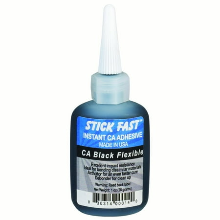 Stick Fast CA Black Flex Glue 1oz