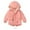 Pink, variant on GigrtiJin Little Girls Boy Rain Jacket Lightweight Waterproof Solid Fall Raincoat Zipper Hooded Fleece Lined Windbreaker
