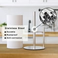 thumbnail image 3 of NIFFGAFF Paper Towel Holder Sliver Kitchen Roll Holder, One-Handed Operation Countertop Dispenser, 3 of 8