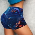 thumbnail image 4 of Susaid Deep Sea Glowing Fishes Print Intensify Workout Shorts for Women Seamless Scrunch Short Gym Yoga Running Sport Active Exercise Fitness Shorts-Large, 4 of 8