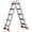 Orange 17FT, variant on Telescoping A- Ladder with Stabilizer Aluminum Folding Extension Ladder Compact &; Space-Saving for Household or Outdoor Work Load Orange