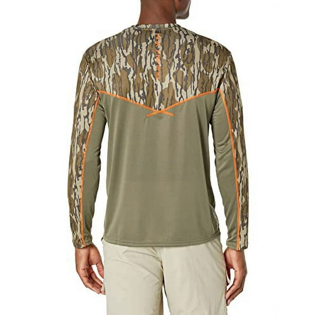 HUK Men's Standard Icon X Camo Long Sleeve Performance Fishing Shirt, Mossy  Oak Bottomland, XX-Large
