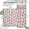 thumbnail image 5 of Football and Ribbon Shapes Pattern Toddler Nap Mats for Kids Preschool,Sleeping Mat Bag or Kids,Toddler Sleeping Bag,Toddler Nap Mat or Daycare, 5 of 6