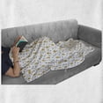 thumbnail image 6 of Christmas Soft Flannel Fleece Throw Blanket, Minimalist Seasonal Pattern Triangular Pine Tree Black Dots, Cozy Plush for Indoor and Outdoor Use, 60" x 80", Sand Brown Black White, by Ambesonne, 6 of 6