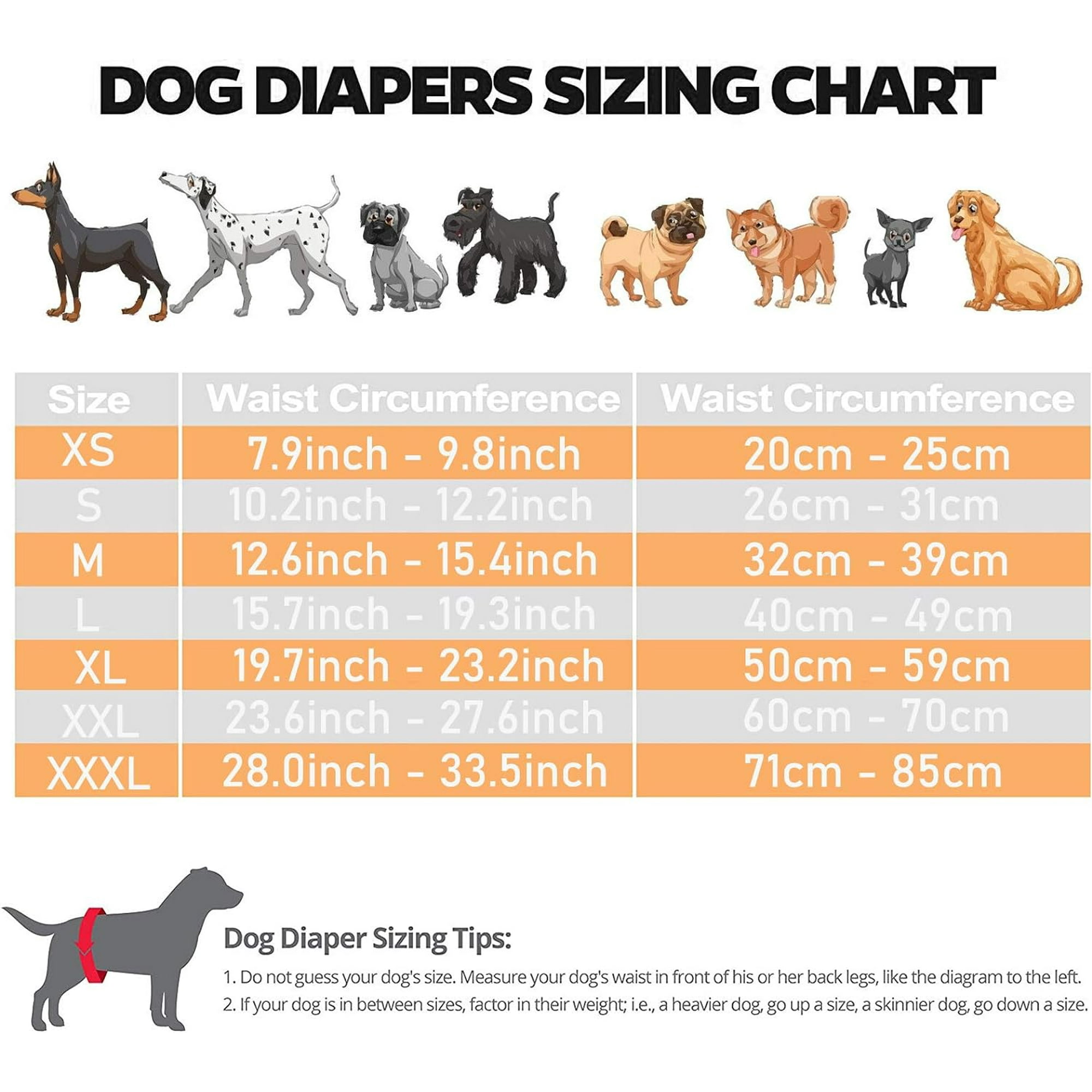 GFDYREE Female Dog Diapers 3 Packs Reusable Season Pants Period Nappies in Heat Menstruation for Puppy Medium Large Doggie 2XL Walmart
