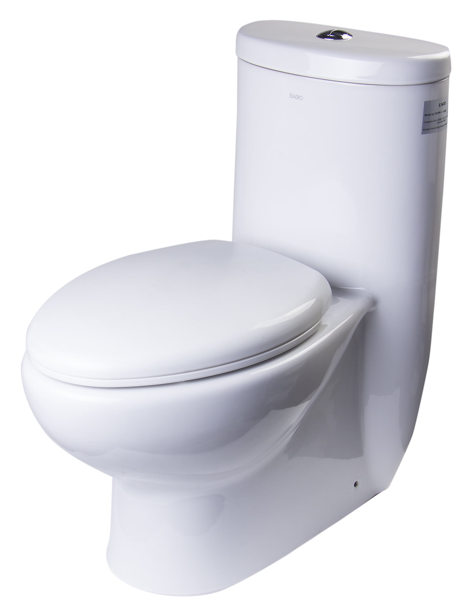 EAGO TB309 TALL DUAL FLUSH ONE PIECE ECOFRIENDLY HIGH EFFICIENCY LOW