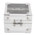 thumbnail image 4 of 25 Holes Nail Drill Bits Storage Box, Dustproof Nail Drill Bits Desktop Container With Transparent Clamshell Lock Design, Manicure Tool Organizer For Nail Drill Bits, 4 of 8