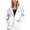 White, variant on Breast Cancer Awareness Zip Up Hoodie Women Oversized Graphic Hooded Jackets Casual Fall Preppy Long Sleeve Sweatshirts
