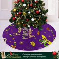 thumbnail image 6 of Coolnut Mardi Gras Christmas Tree Skirt Tree Skirt for Holiday Party Home Christmas Day Ornaments48", 6 of 6