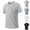 Gray, variant on Mens Cooling Fabric Gym T-Shirts Gym Running Tops with Zipper Pocket Short Sleeve Sports Training Quick Dry Breathable Shirt Lightweight Activewear Summer Workout Tee Shirts