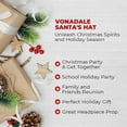 thumbnail image 2 of Vonadale Red Velvet Plush Fabric Santa Christmas Hats, 4-Pc Family Pack, 2 of 6