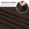 thumbnail image 5 of TAOCOCO Stretch Ottoman Cover Solid Rectangle Folding Storage Covers Ottoman Slipcovers Removable Footrest Slipcover Protect Chocolate, 5 of 8
