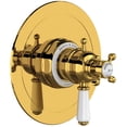 thumbnail image 1 of Perrin And Rowe U.Tew44w1l Edwardian Two Function Thermostatic Valve Trim Only - Brass, 1 of 1