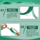 thumbnail image 3 of Cinta para Alta Temperatura Cinta Resistente Al Cinta de Transferencia de para SublimacióN Sin Residuos 10 mm X 33 M 108 Pies (Verde-10 Rollos), 3 of 5