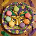 thumbnail image 6 of TEPgvh Tableware Disposable Plate Carnival Themed Disposable Tableware For Party Celebration Dinnerware Plates Bowls Cups And Cutlery Purple - 18cm, 6 of 6