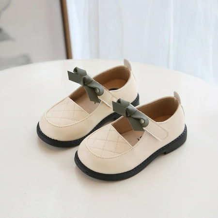 

Qepwscx Infant Kids Girls Casual Bowknot Single Princess Dancing Shoes Clearance