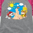 thumbnail image 3 of Paw Patrol - Marshall And Rubble Beach - Toddler & Youth Girls Raglan Graphic T-Shirt, 3 of 6