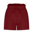 thumbnail image 6 of fatyb Womens Casual Shorts High Waisted Summer Shorts Loose Drawstring Lightweight Beach Shorts, 6 of 6