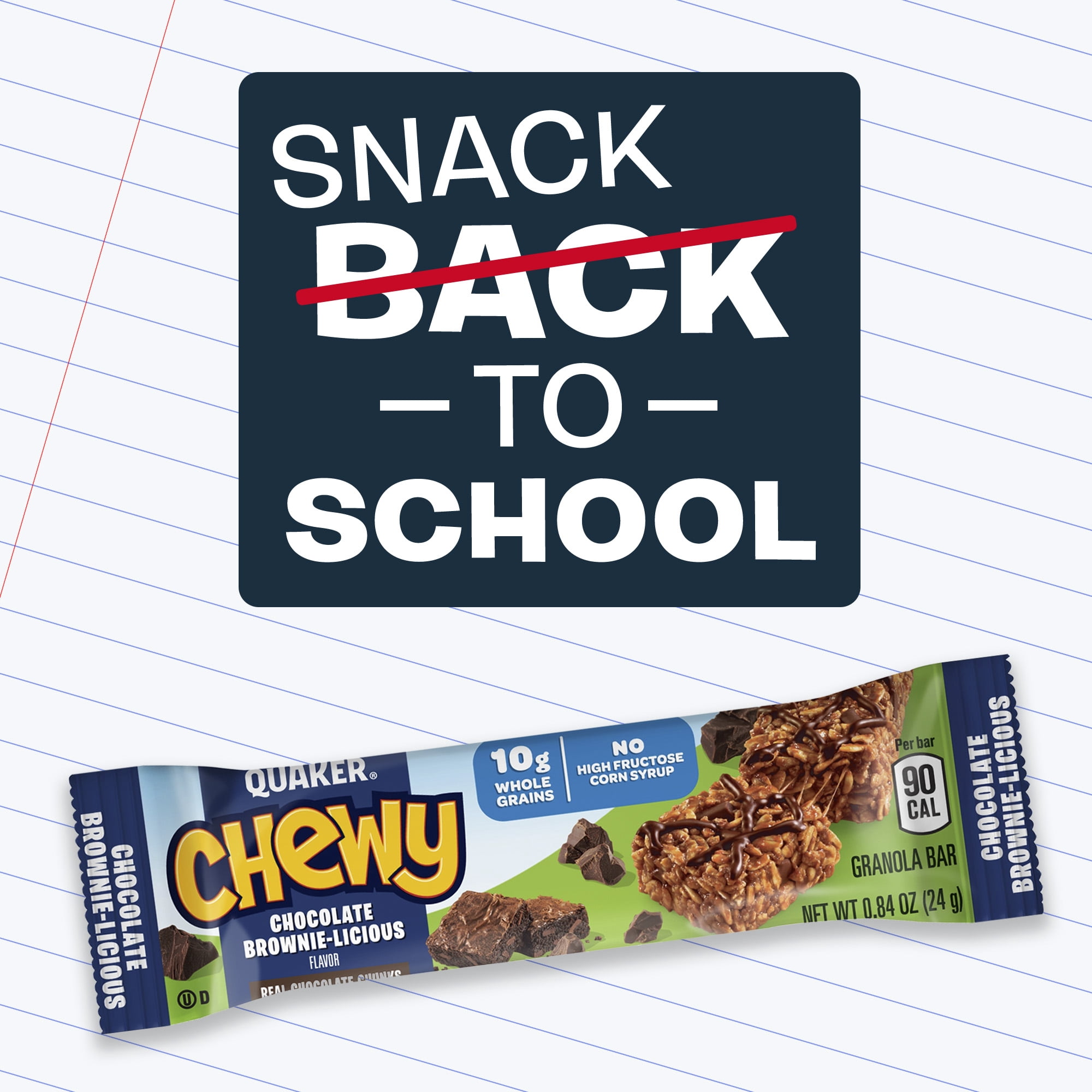 Quaker Chewy Granola Bars, Chocolate Brownie-licious (12 Pack)