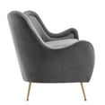 thumbnail image 4 of Modway Cheshire Channel Tufted Performance Velvet Sofa in Gray, 4 of 9