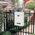 thumbnail image 4 of Vintage Style Wall Mounted Mailbox Coded Mount Slot Boxes Rustproof Mailbox Lock Box Postbox Rainproof, 4 of 9