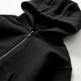 thumbnail image 5 of Winter Hoodie Zipper Hoodie Zipper Jacket Double Hooded Sweatshirt Wind Resistant Athletic Coat, 5 of 6