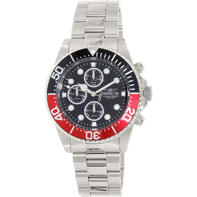 Invicta Men's Pro Diver 1770 Silver Stainless-Steel Quartz Diving Watch