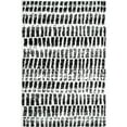 thumbnail image 4 of nuLOOM Zoey Faded Stripe Cozy Shag Area Rug, 5' 3" x 7' 7", Zoey Black And White, 4 of 6