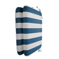 thumbnail image 4 of Casual Cushion Stripe Sunbrella Fabric 2-Piece Indoor/Outdoor Seat Pad Cushion, 18"W x 18"L, Maxim Regatta, 4 of 6