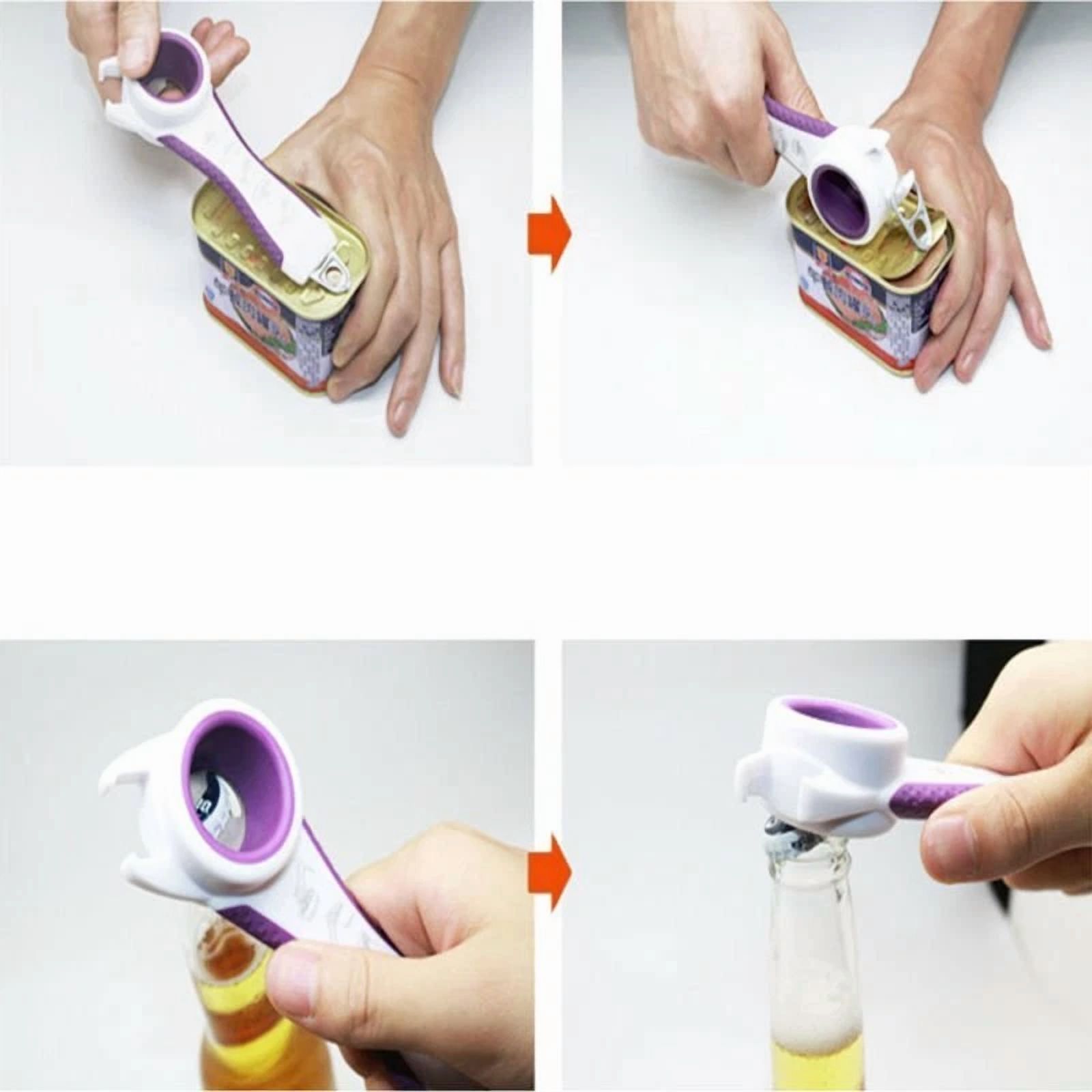 CRESTIN- Hottest Kitchen Multi-Tool 5 In 1 Opener Bottle Soda Soup Can Jelly Jar Opener