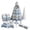 A, variant on DIY Quilted Christmas Tree Kit Complete Sewing Set with Pattern Instructions, Beginner Friendly Fabric Craft for Adults Teens,C