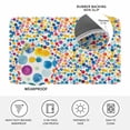 thumbnail image 3 of Colorful Polka Dot Door Mat Indoor Outdoor, Rainbow Polka Dots Watercolor Non Slip Welcome Mat with Rubber Backing, Absorbent Fabric Front Door Mats Entryway Rug for Home Patio Entrance 16"x24", 3 of 8