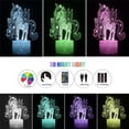 thumbnail image 2 of YSITIAN Unicorn Lamp，Unicorn Night Lights for Girls Bedroom，3D Illusion Lamp Unicorn Lights for Kids Room，Gifts for 5 6 7 8 Year Old Girls YT02-385, 2 of 7