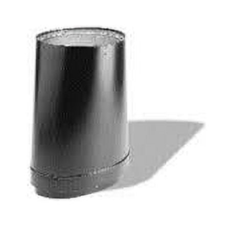 DuraVent 8DBK-ADOR DuraBlack Oval-To-Round Adapter - 8"