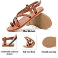 thumbnail image 3 of Ataiwee Women's Flat Slide Sandals - Fashion Casual Braided Toe Ring Cute Summer Shoes., 3 of 7