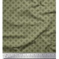 thumbnail image 1 of Soimoi Moss Georgette Fabric Grey Small Motif Shirting Print Fabric by Yard 42 Inch Wide, 1 of 1