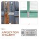 thumbnail image 3 of FOMIYES Automatic Rebound Stainless Steel Bathroom Stall Door Latch for Home Security and Durability, 3 of 8