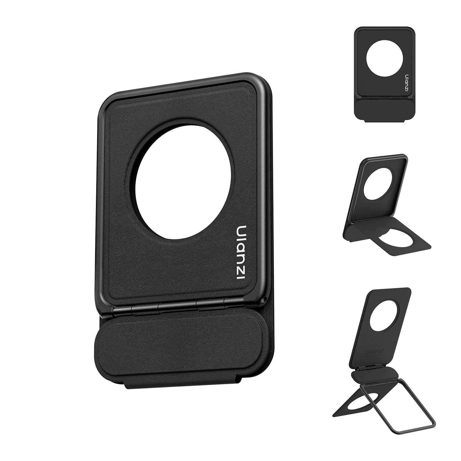 Ulanzi PS01 MagSnap Magnetic Phone Stand – Slim Foldable Phone Holder for Desk & Travel, Portable Lightweight Stand Compatible with iPhone & Android Smartphones