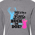 thumbnail image 4 of Inktastic Gender Reveal Will it be a Little Buck or Doe? Long Sleeve T-Shirt, 4 of 5