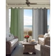 thumbnail image 4 of Sage Green Gray Gradient Blackout Curtains 96 Inches Length, Ombre Farmhouse Rustic Wood Window Treatment Thermal Insulated Drapes for Bedroom Living Room 2 Panels 104x96 Inches, 4 of 8