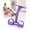Purple, variant on Multifunction Pedal Resistance Band Trainer, 8 Tubes, Detachable Adjustable Foot Pedal – Portable Home Gym Full Body Workout for Arms, Legs, Abs, Glutes
