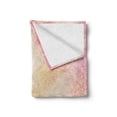 thumbnail image 2 of Peach Soft Flannel Fleece Throw Blanket, Vibrant Colored Image Old Worn Looking Vintage Style Design Abstract Print, Cozy Plush for Indoor and Outdoor Use, 50" x 70", Pink Orange Yellow, by Ambesonne, 2 of 6