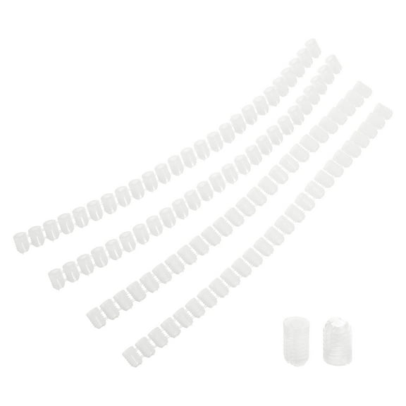 Uxcell 100Pack 0.21"x0.31" Hinge Dowels, Plastic Dowel Insert for Cabinet Door Hinges Furniture Connections, White
