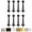 Oil Rubbed Bronze, variant on Premium Heavy Duty Door Stoppers for Bottom of Door, Solid Metal Baseboard Mounted Door Stop, Screw-in Baseboard Door Stops for Wall Protection 3" (Satin Nickel, 8 Pack)