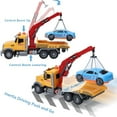 thumbnail image 2 of 15" Tow Truck Toy with Hooks and Car for Kids Boys Girls Friction Powered Truck Toy with Sound and Lights, 2 of 8