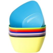 Youngever 9 Pack 32 Ounce Plastic Bowls, Large Cereal Bowls, Large Soup Bowls (Rainbow Color)